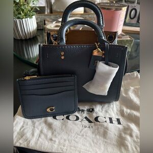 Coach 1941 Dark Denim Rogue 17 WITH card case